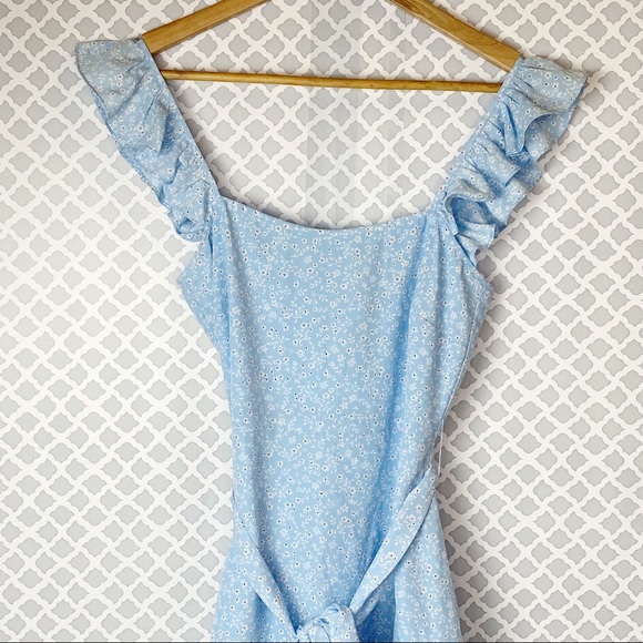 NWT Likely Floral Charlotte Ruffle Trim Mini Dress - Picture 6 of 11